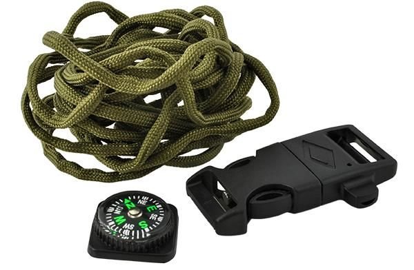 SURVIVAL apyrankė su aksesuarais - žalia - gaukdaugiau.lt