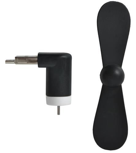 Mikro USB ventiliatorius juodas - gaukdaugiau.lt