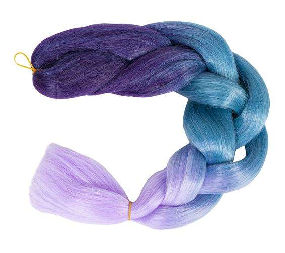 Sintetinės plaukų pynės ombre blue/fio - gaukdaugiau.lt