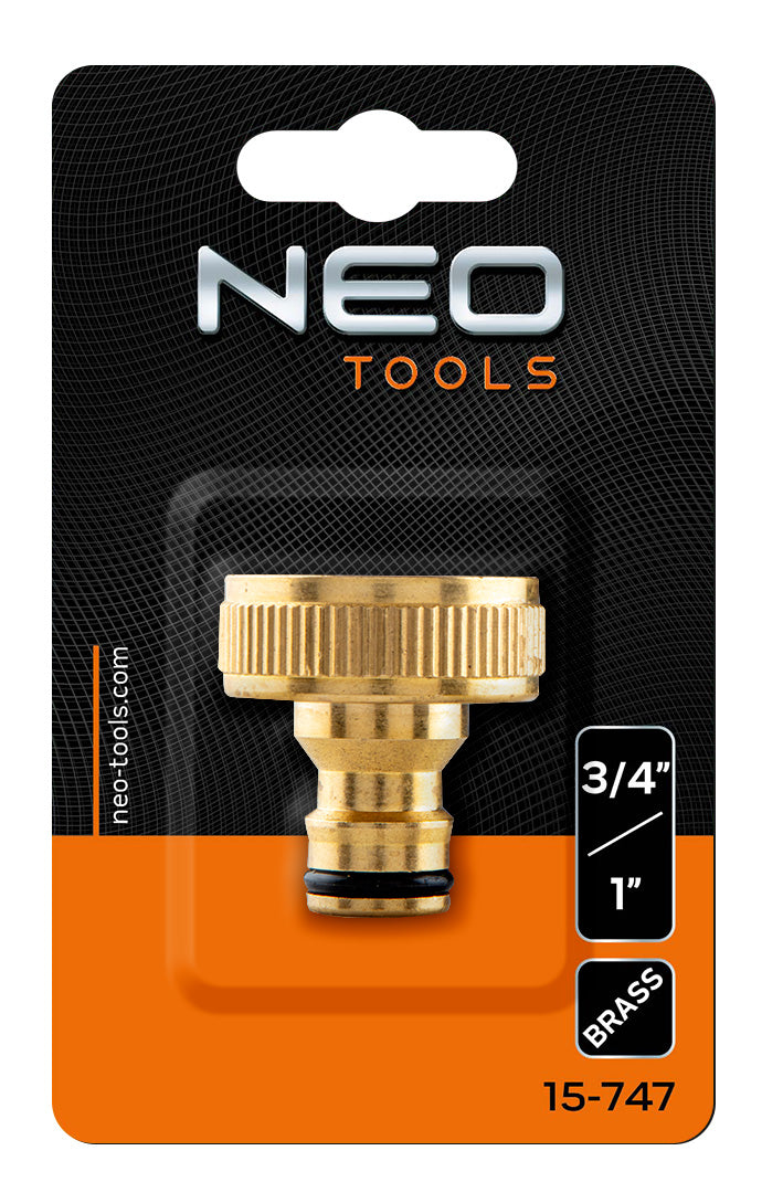Čiaupo adapteris 3/4"–1", žalvarinis - gaukdaugiau.lt
