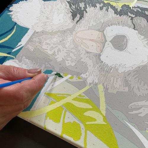 Tapyba Pagal Skaičius 40x30cm - Dog Meninė Dovana - gaukdaugiau.lt