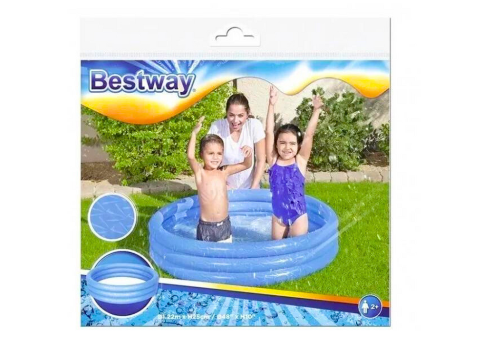 Pūstamasis baseinas Mėlynas 122 cm x 25 cm PremiumLine 51025 - gaukdaugiau.lt