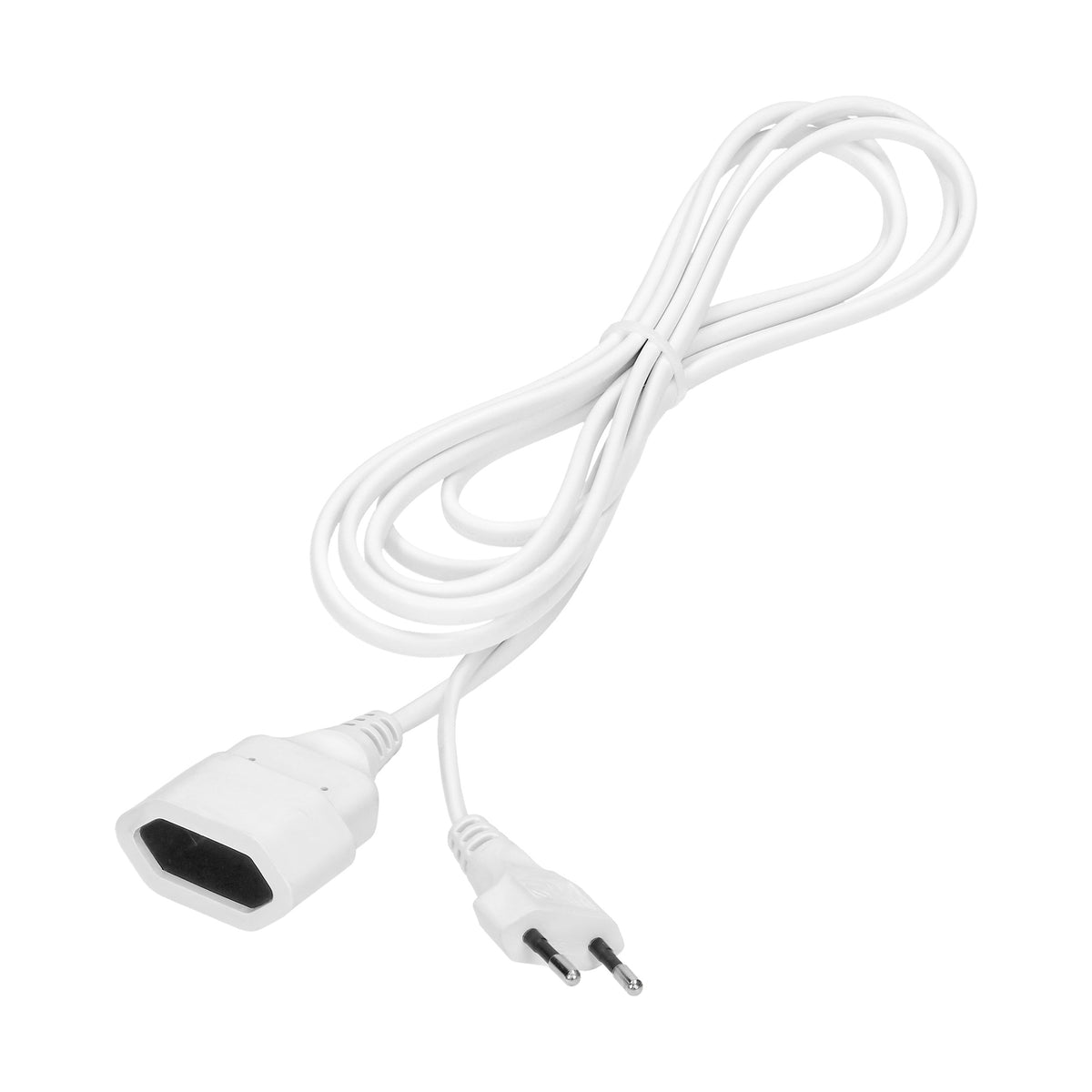 Namų plokščias vienos lizdo pratęsikabelis, 1x2P, 3m, PVC laidas H03VV-F 2x0,75mm?, 230V - gaukdaugiau.lt
