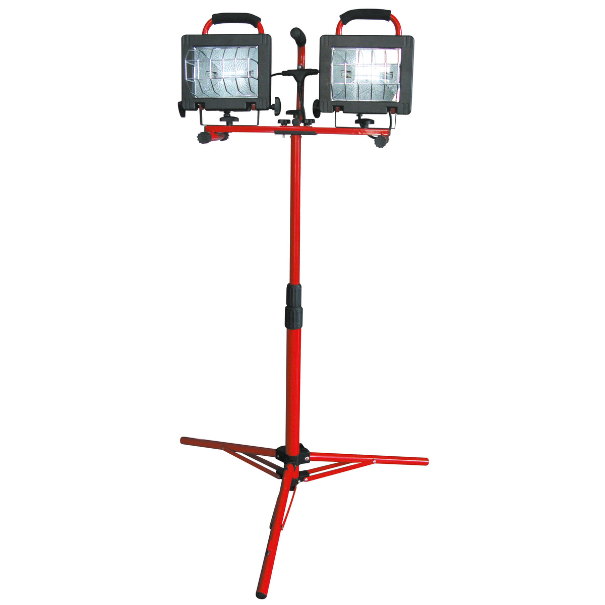Dvigubas halogeninis stovas – nešiojama lempa 2x500W CE PremiumLine - gaukdaugiau.lt