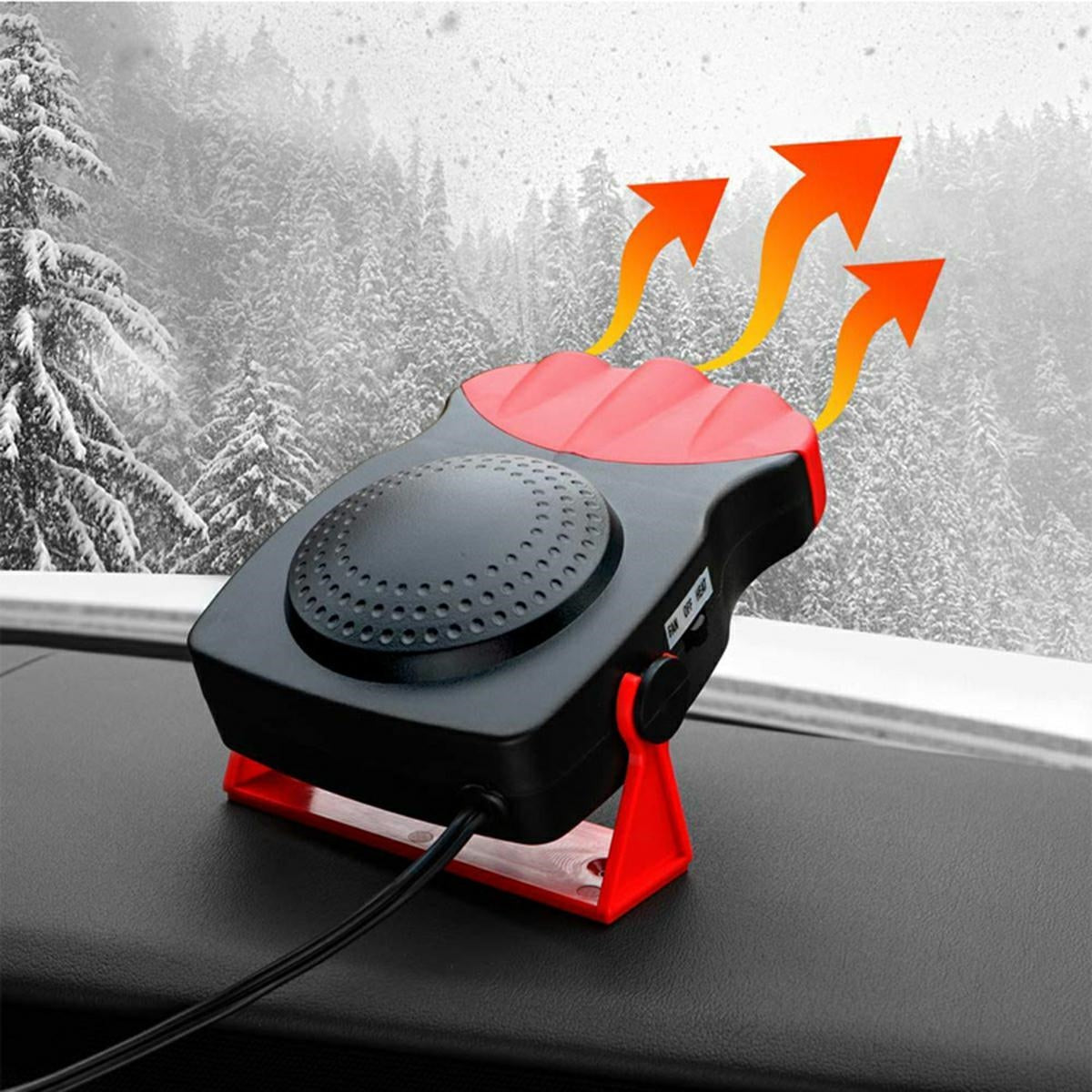 12V 150W Šildytojo Ventiliatorius su Vėsinimo Funkcija - gaukdaugiau.lt
