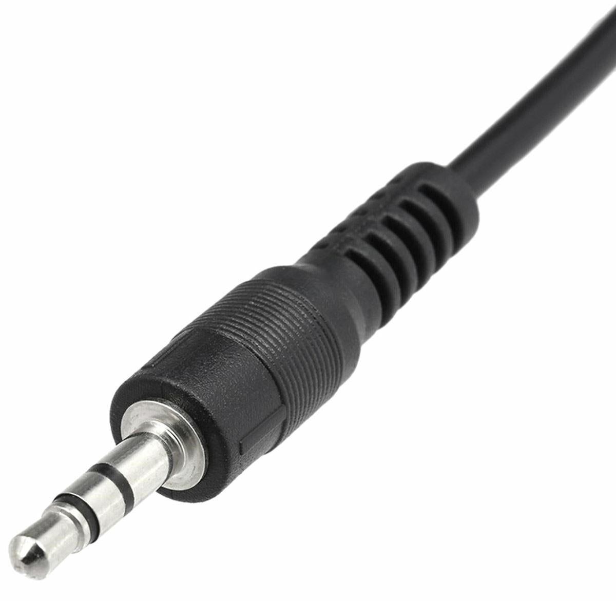 Garso Striukės Kabelis 3,5mm 1m Juoda – Aukštos Kokybės - gaukdaugiau.lt