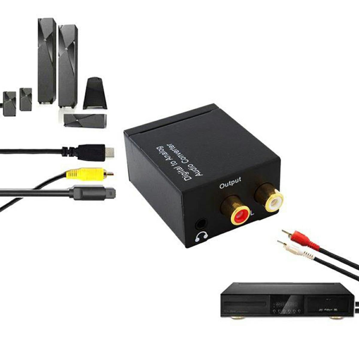 SPDIF 2xRCA+JACK USB KEITIKLIS - gaukdaugiau.lt