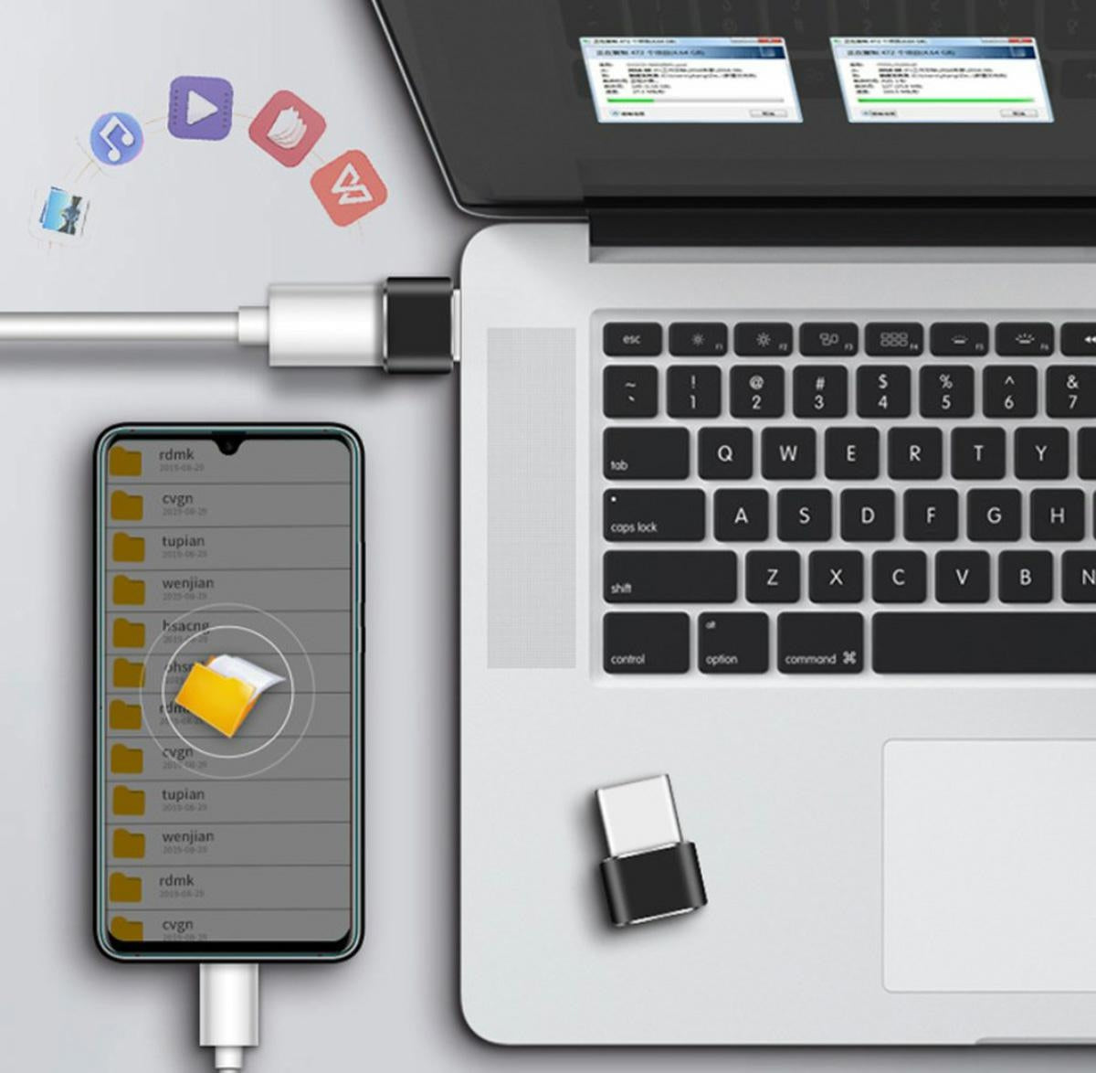 OTG USB-A ADAPTERIS C TIPUI - gaukdaugiau.lt