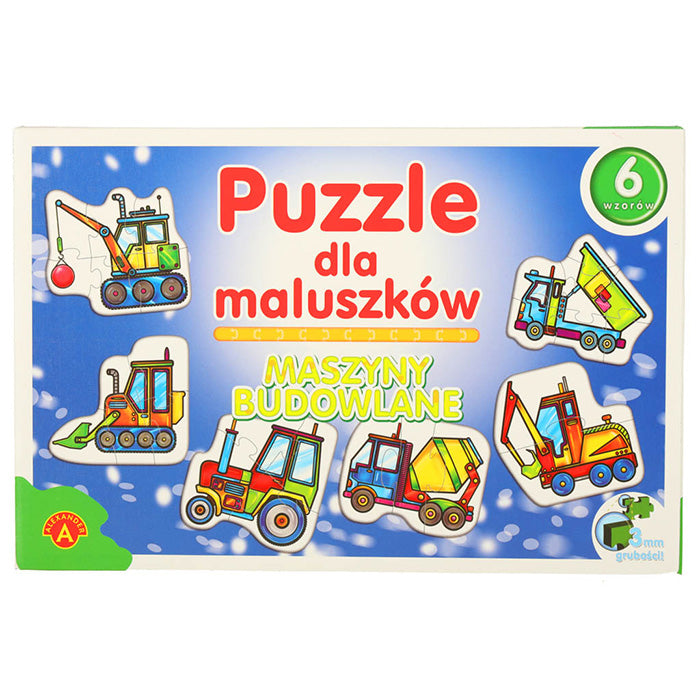 ALEXANDER Dėlionė mažyliams - statybinės mašinos 2+ - gaukdaugiau.lt