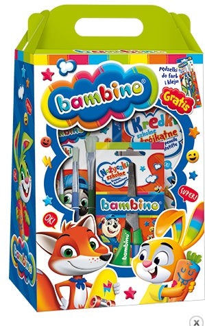 BAMBINO dovanų rinkinys - dažų rinkinys, kreidelės - gaukdaugiau.lt