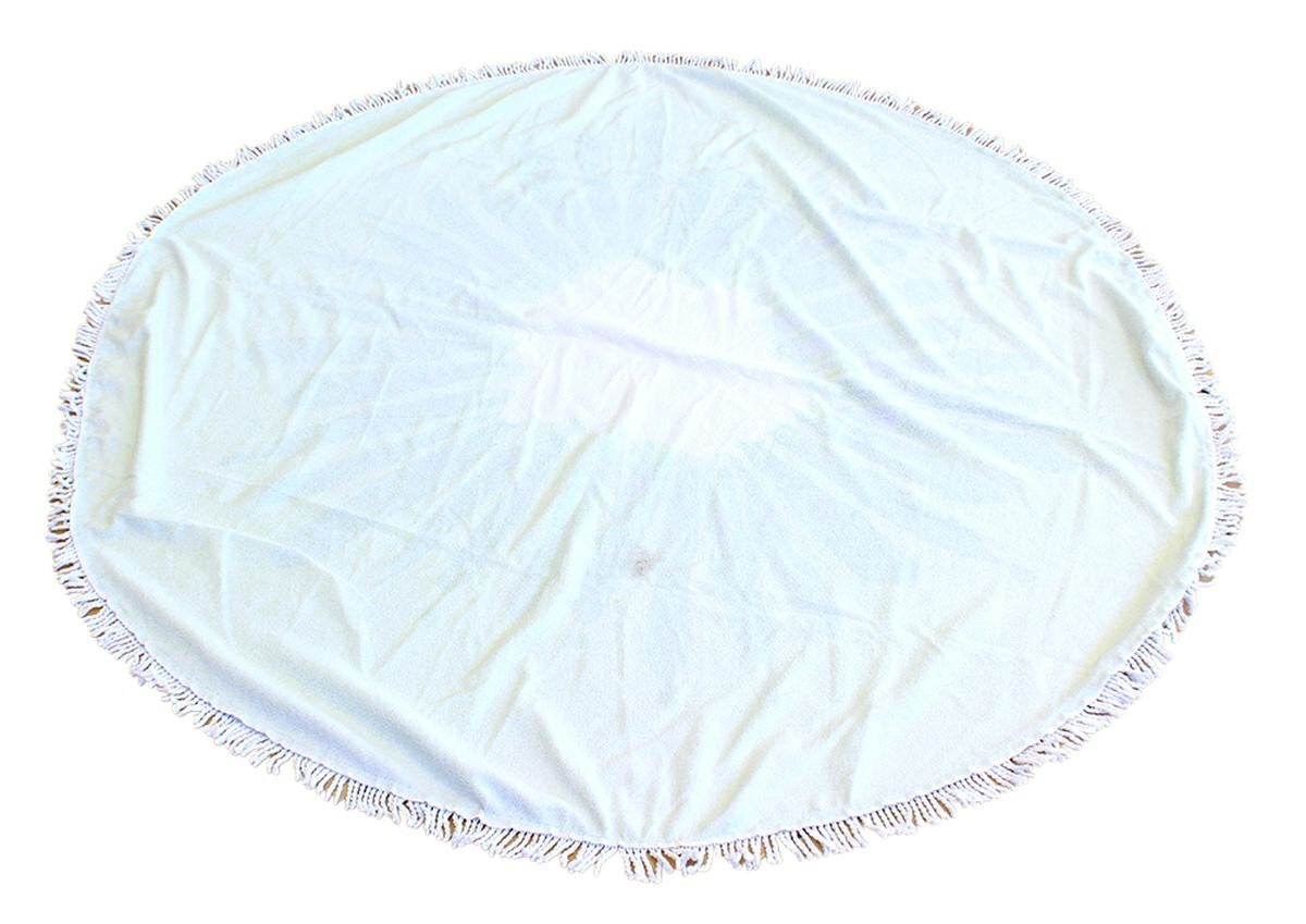 Didelis Apvalus Paplūdimio Rankšluostis 150 cm – Ananasas - gaukdaugiau.lt