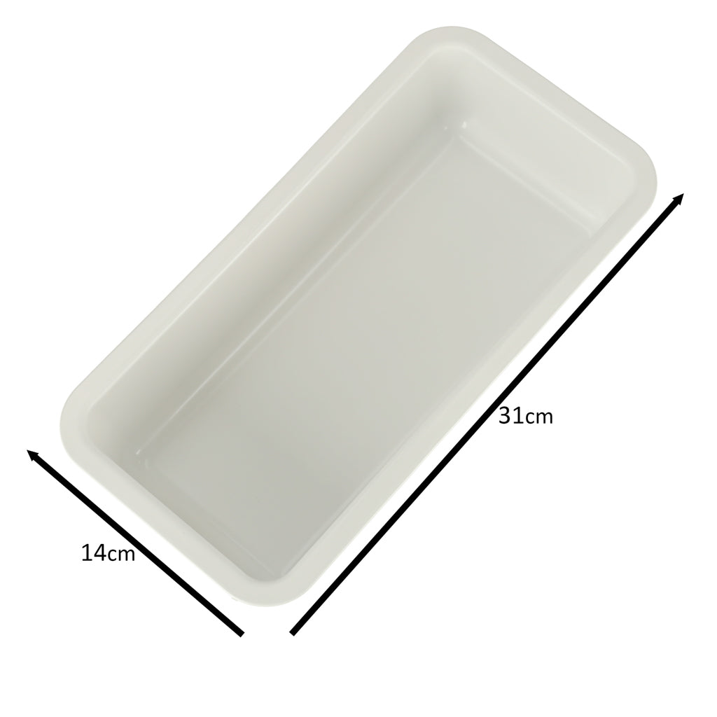 Duonos kepimo padėklas su antspaudu 31 cm x 14 cm rudos spalvos - gaukdaugiau.lt