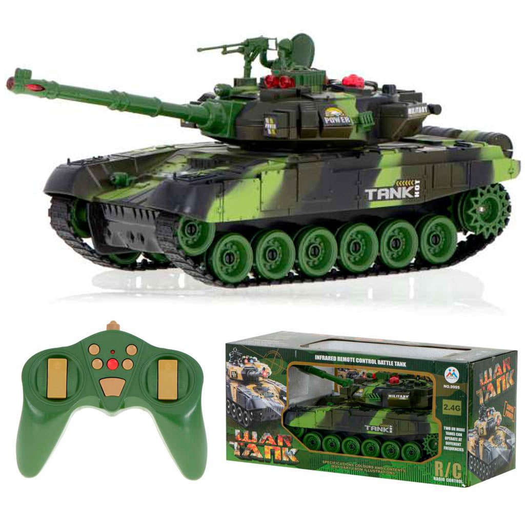 RC karo tankas 9993 2,4 GHz miško kamufliažas - gaukdaugiau.lt