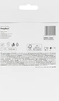 Dekoracijos keksiukų formelėms - Eršketas 11cm-12cm 7 vnt. - gaukdaugiau.lt