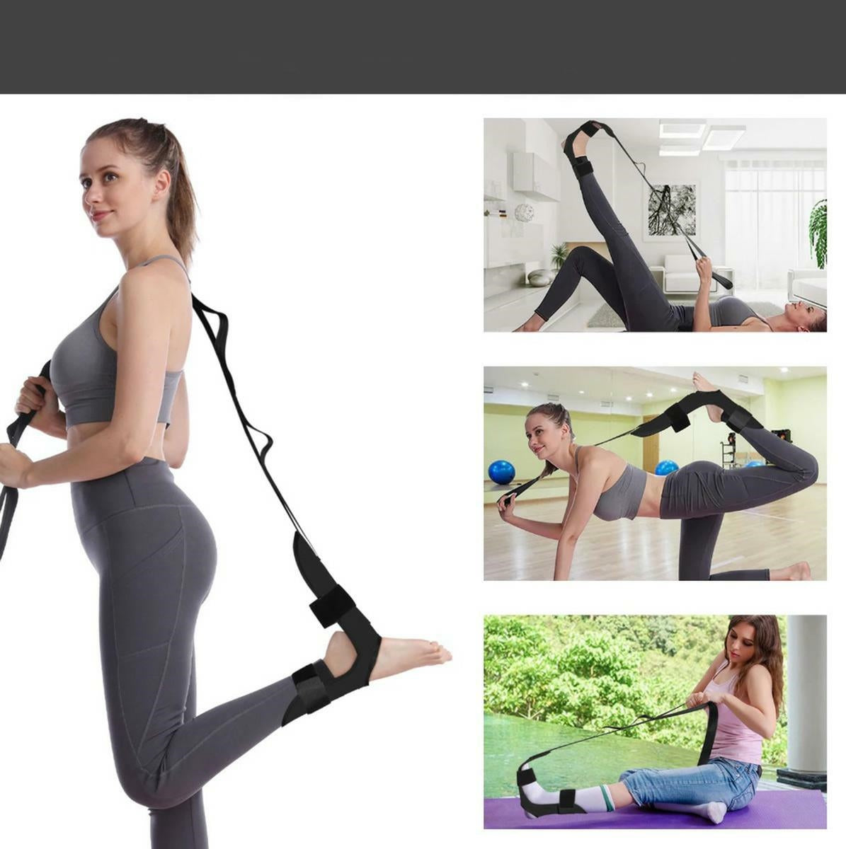 155 CM Raumenų Tempimo Diržas su Velcro Tvirtinimu - gaukdaugiau.lt
