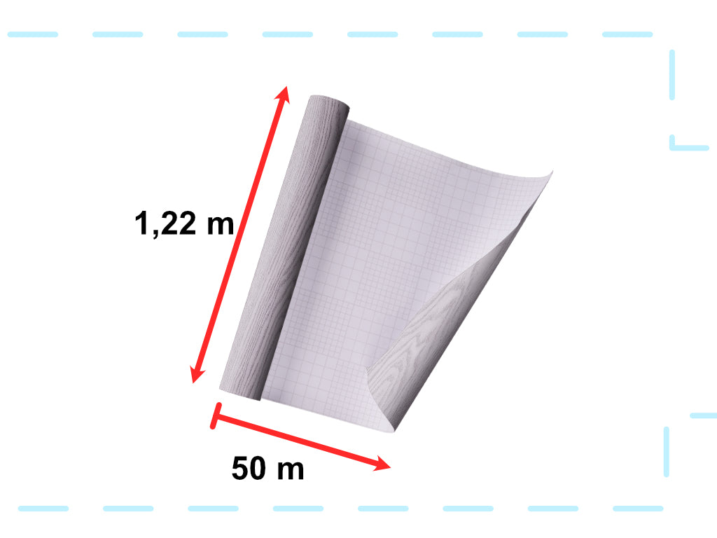 Lipnios plėvelės ritininė sienų danga ąžuolo sidabro pilka 1,22x50 m - gaukdaugiau.lt