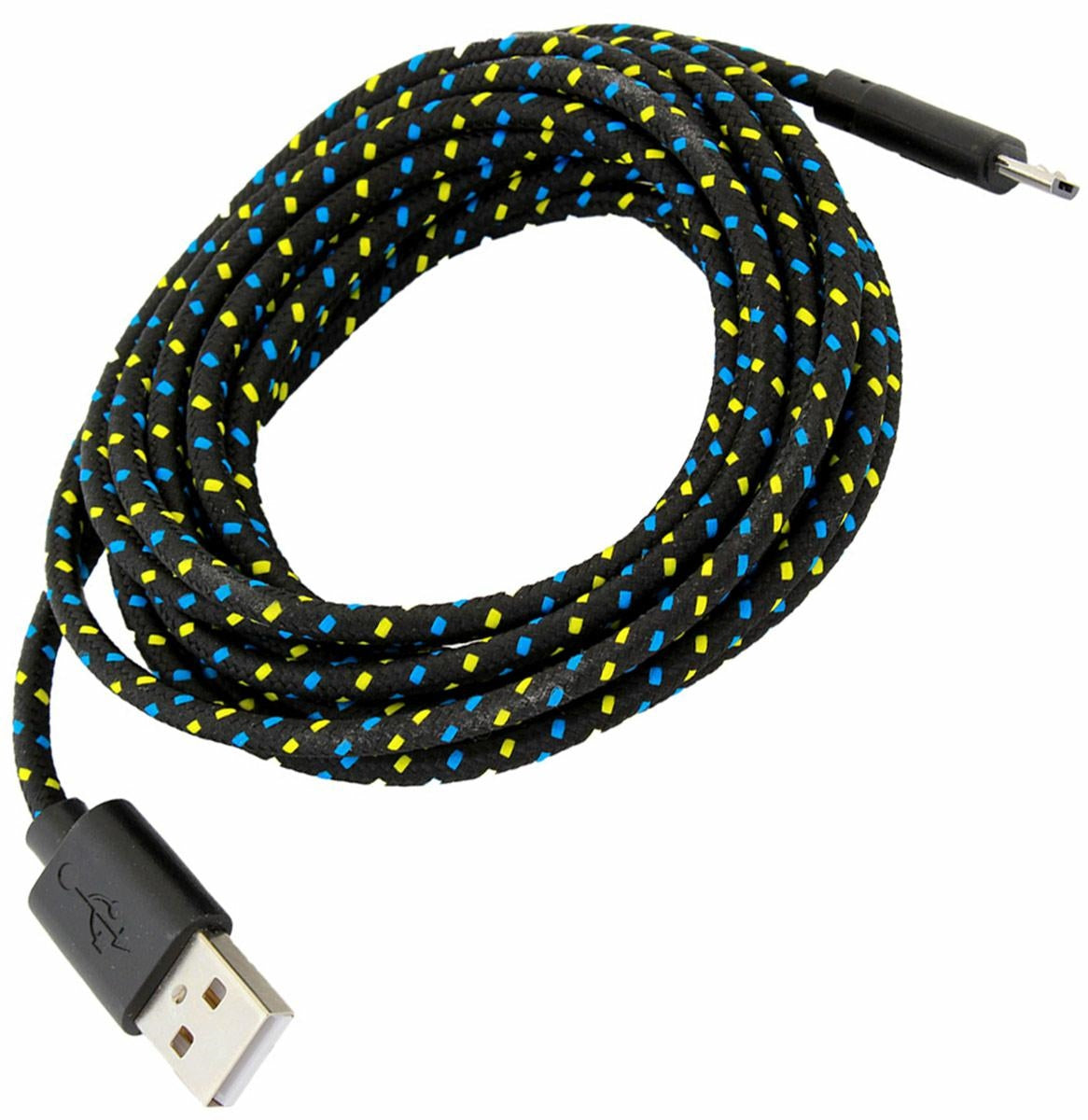 Mikro USB-USB Kabelis 2.8M Pynė Aukštos Kokybės - gaukdaugiau.lt