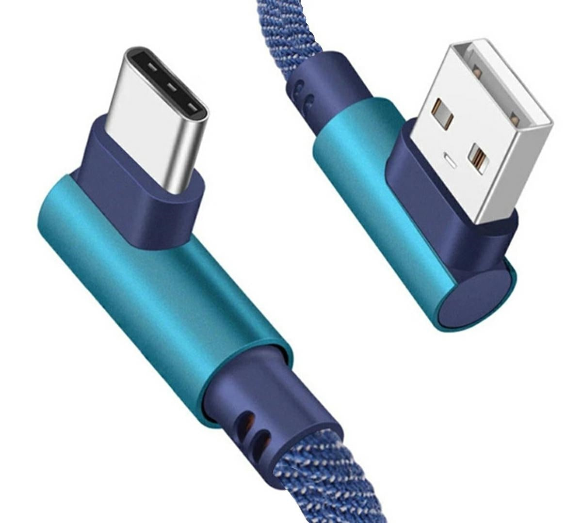 USB LAIDAS - USB C KAMPAS MĖLYNAS - gaukdaugiau.lt