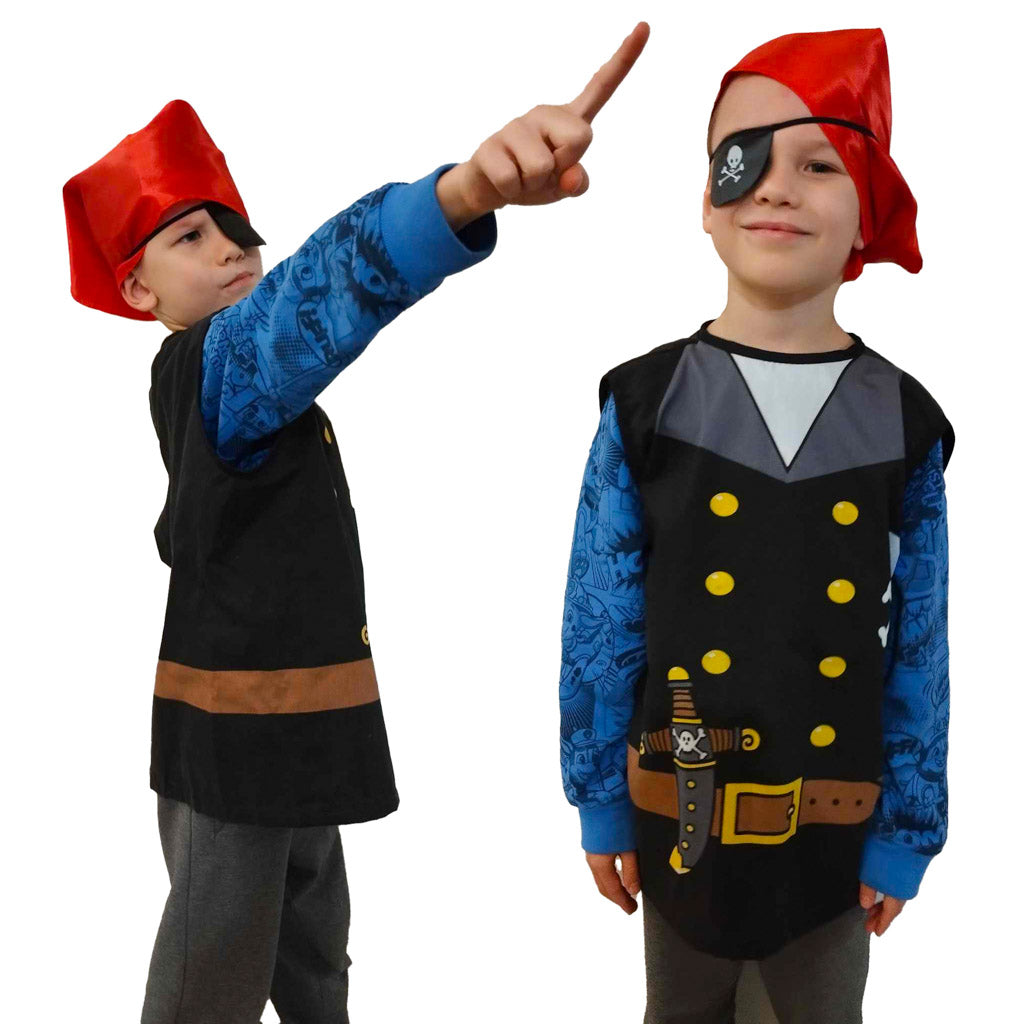 Piratų jūreivio karnavalinis kostiumas 3-8 metų amžiaus - gaukdaugiau.lt