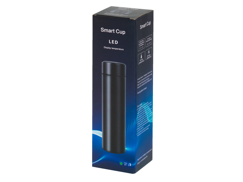 "Thermos" puodelis smart LED 500ml auksinis - gaukdaugiau.lt