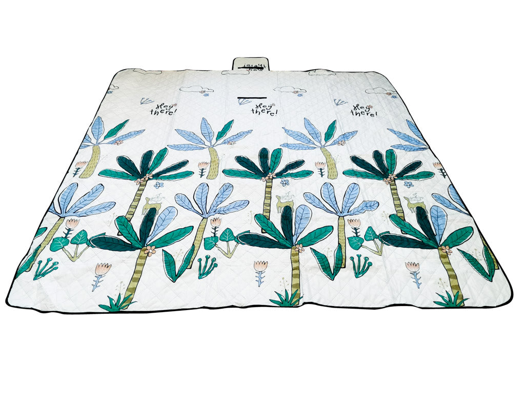 Paplūdimio kilimėlis pikniko antklodė stovyklavimo palmės 200x200 - gaukdaugiau.lt
