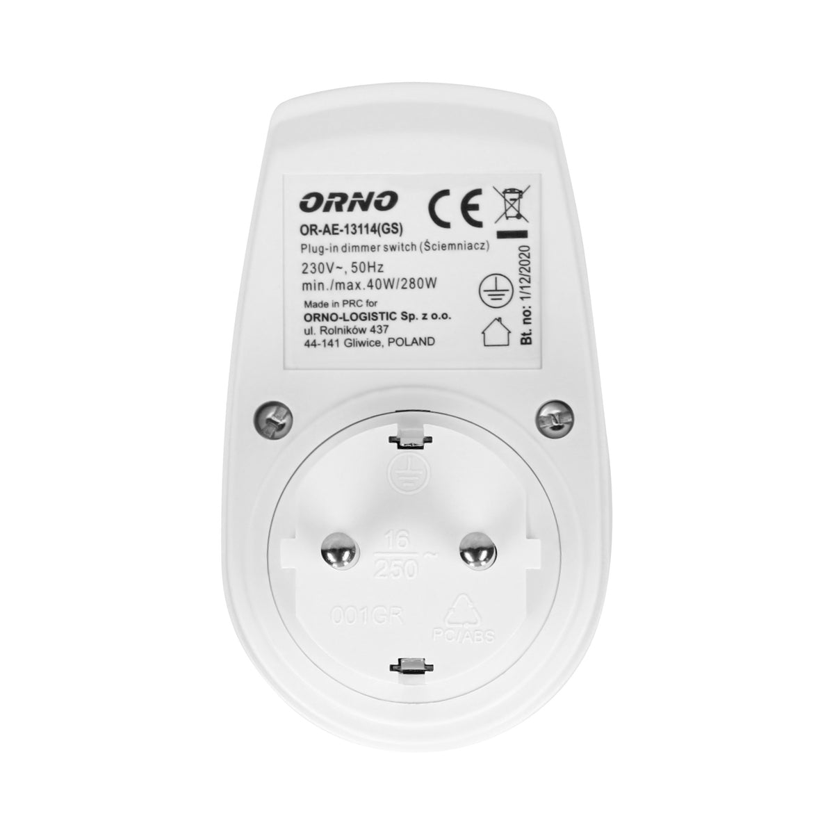 Tamsintuvas su papildoma tinklo lizdu 2P+Z (Schuko), maks. 280W - gaukdaugiau.lt