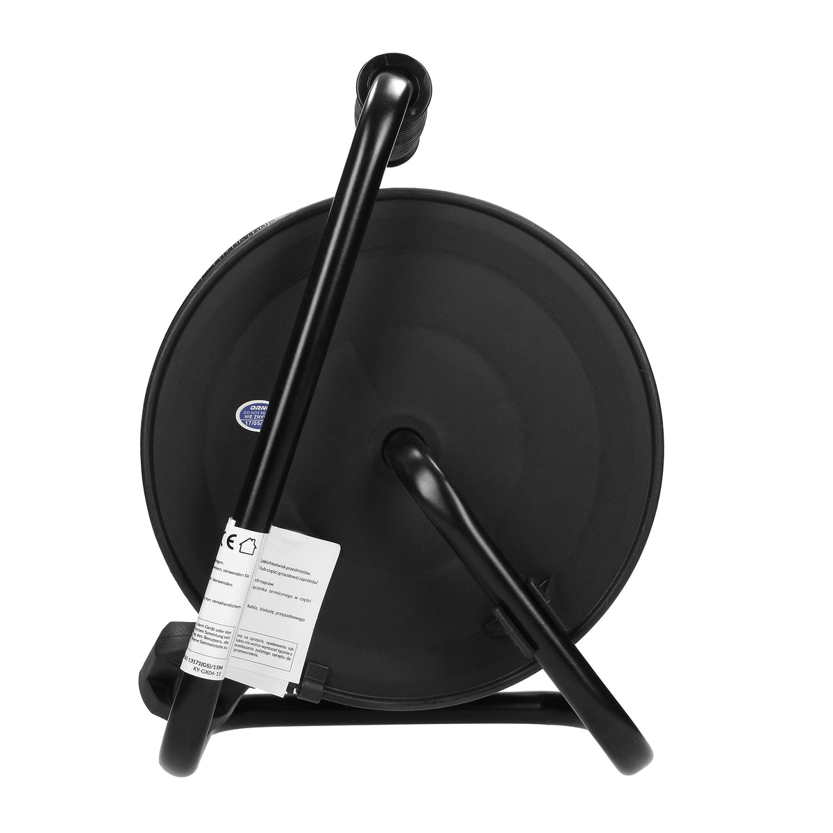 MINI ritinys laido būgnas, 4 lizdai 2P+Z (schuko), metalinis stovas, polivinilo izoliacija H05VV-F 3x1.5mm² - 15m - gaukdaugiau.lt
