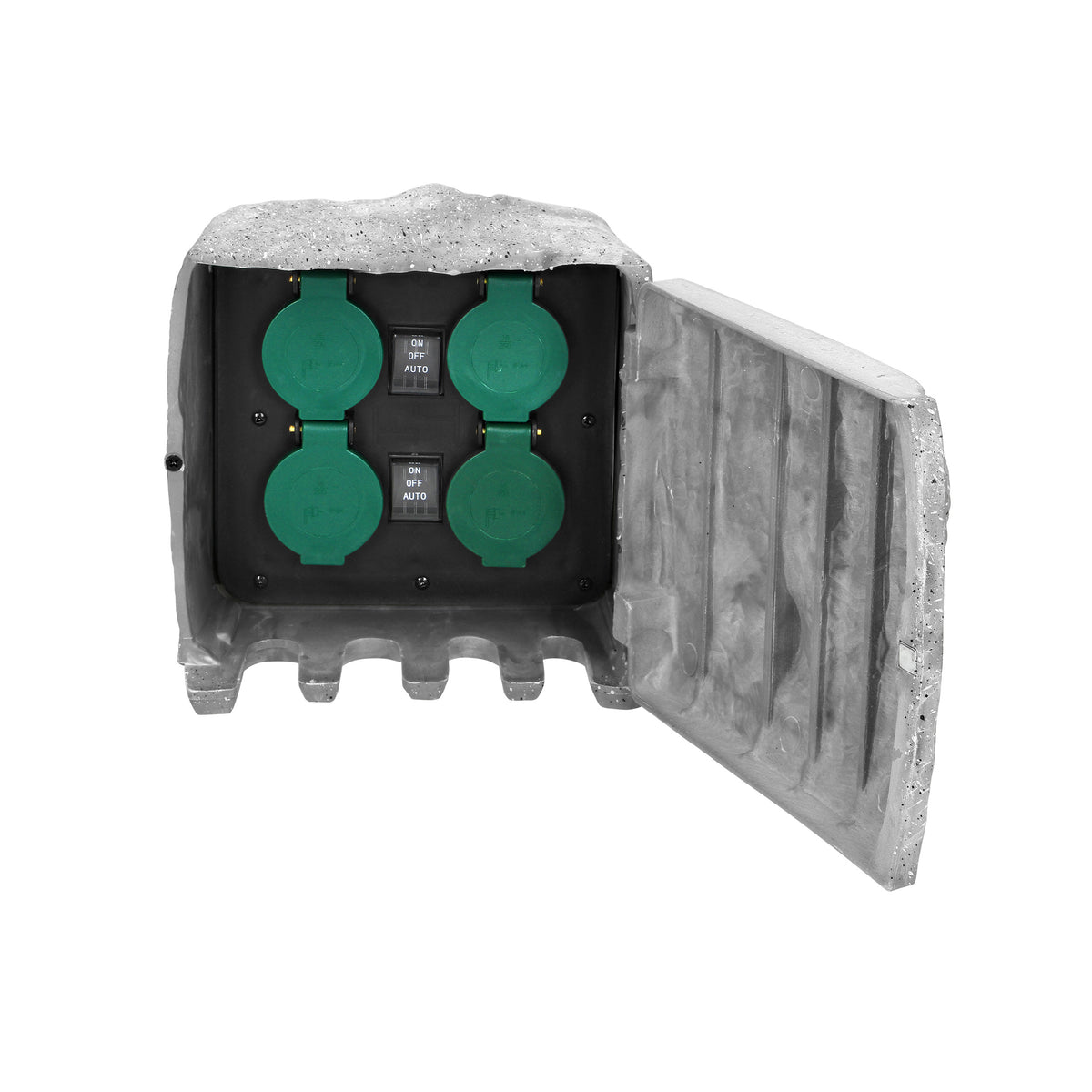 Sodo lizdas AKMUO, 4x2P+Z (schuko), guminiu laidas H07RN-F 3x1,5mm?, 3m, 2 veikimo režimai: automatinis (maks. 1100W)/rankinis (maks. 3680W) - gaukdaugiau.lt
