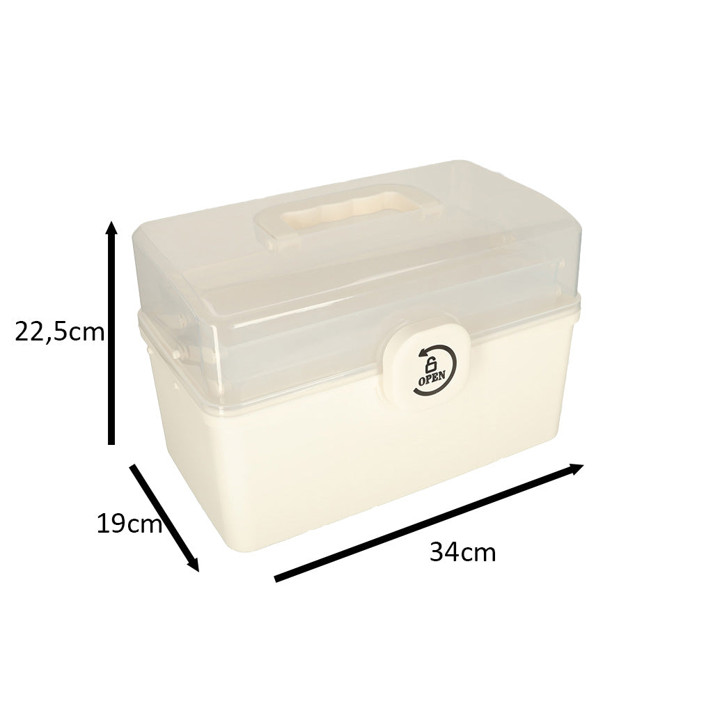 Vaistų konteineris organizatorius medicinos spintelė 34x19x22,5cm - gaukdaugiau.lt