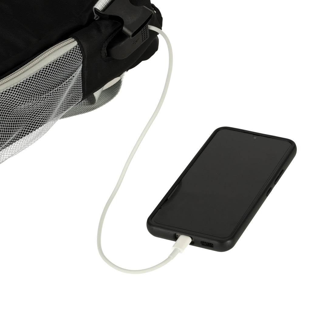Kelioninė kuprinė lėktuvui vandeniui atsparus USB kabelis 45x16x28cm juoda - gaukdaugiau.lt