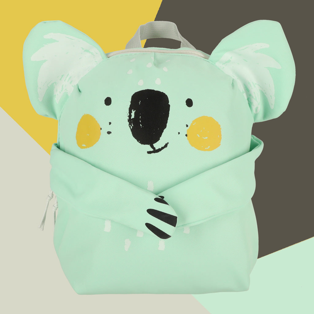 Vaikų darželio koala mokyklinė kuprinė žalia - gaukdaugiau.lt