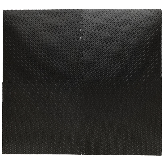 Vaikiškas putplasčio kilimėlis dėlionė juoda 60x60 4vnt. - gaukdaugiau.lt