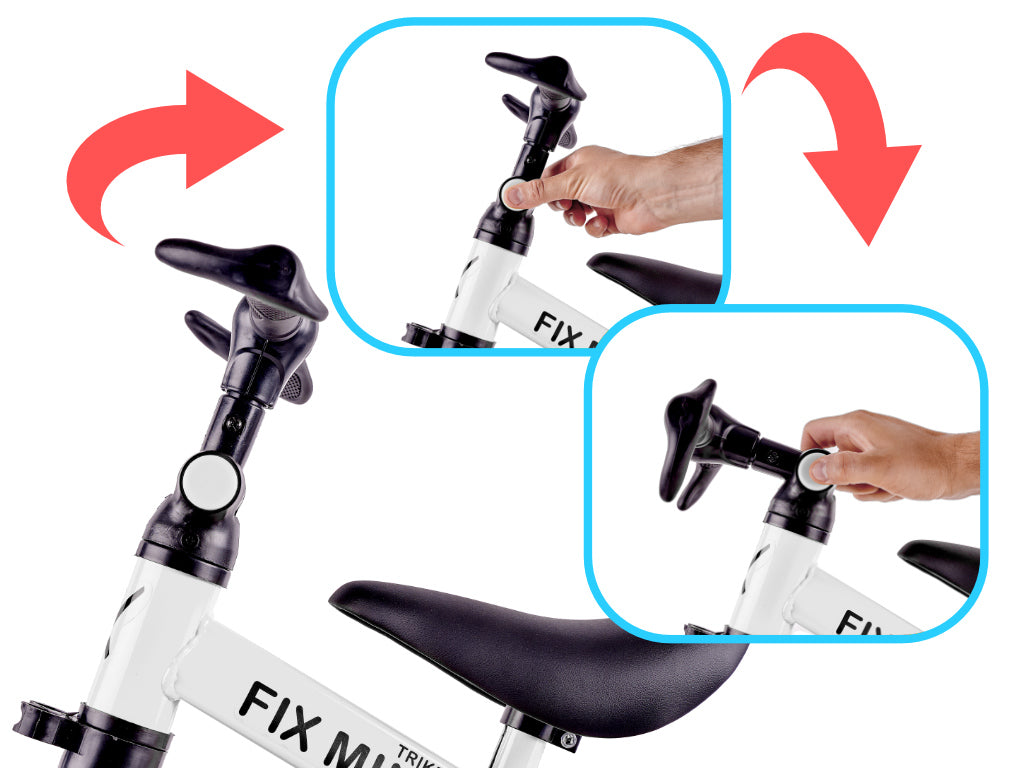 Trike Fix Mini krosinis triratukas 3in1 su pedalais baltas - gaukdaugiau.lt