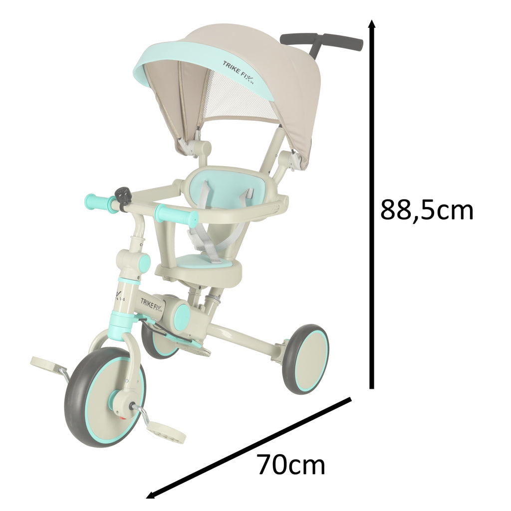 TRIRATIS TRIKE FIX V4 VAIKAMS MĖLYNAI PILKAS - gaukdaugiau.lt