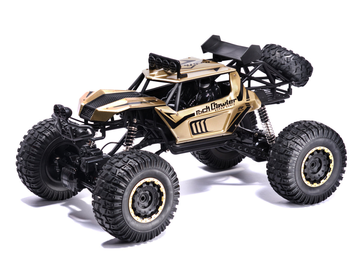 RC automobilis Rock Crawler 2.4GHz 1:8 51cm aukso spalvos - gaukdaugiau.lt