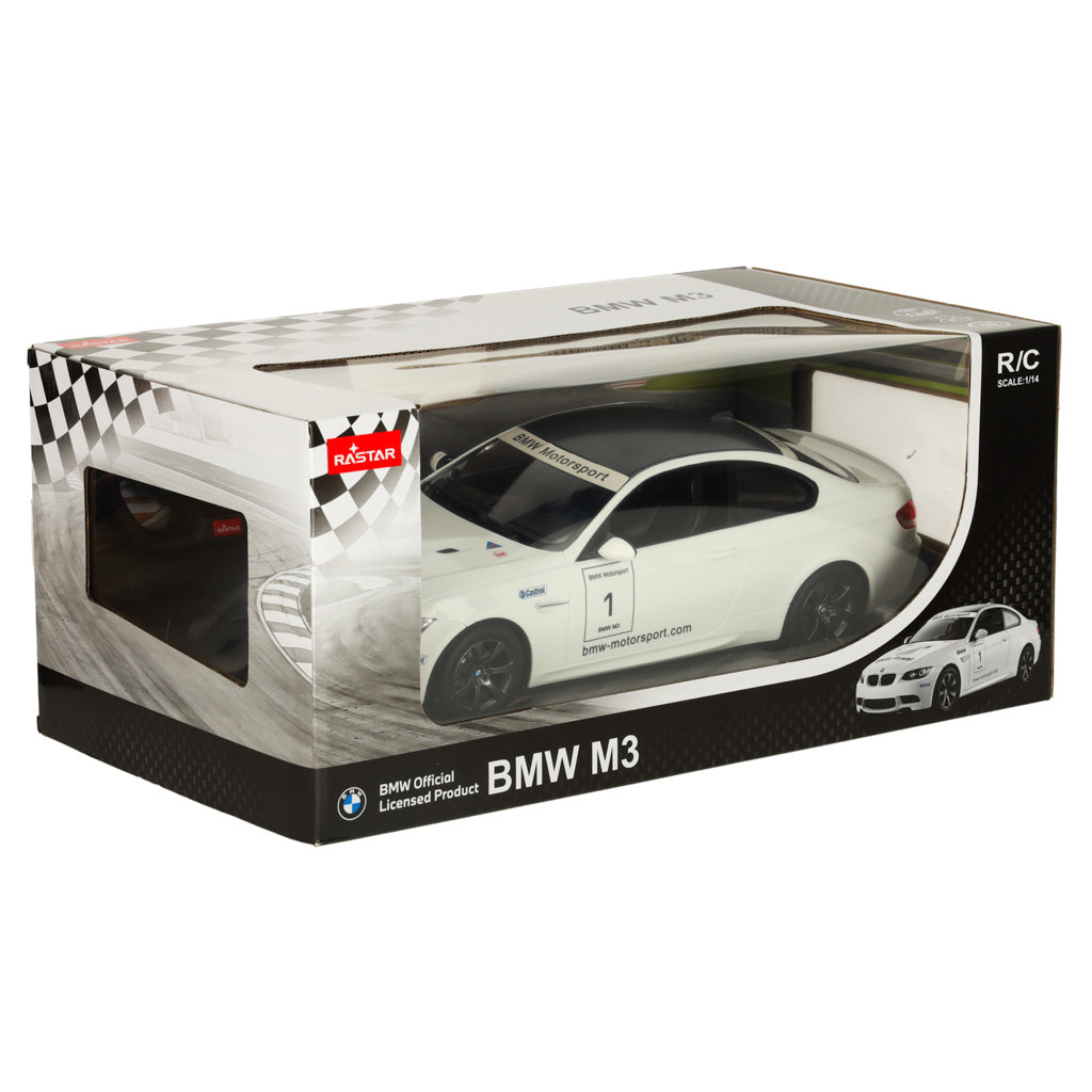 RC automobilis 1:14 BMW M3 baltas - gaukdaugiau.lt