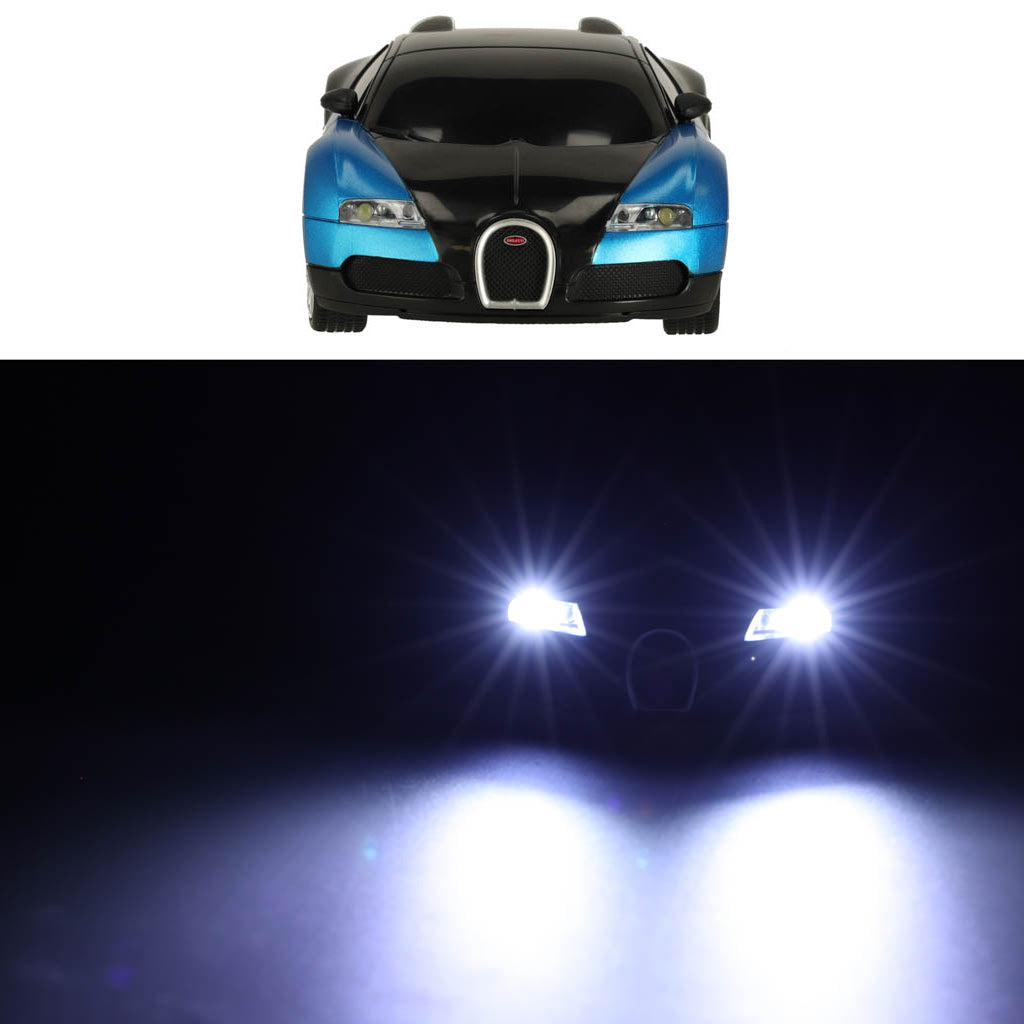 Bugatti Veyron RC automobilio licencija 1:24 mėlyna - gaukdaugiau.lt