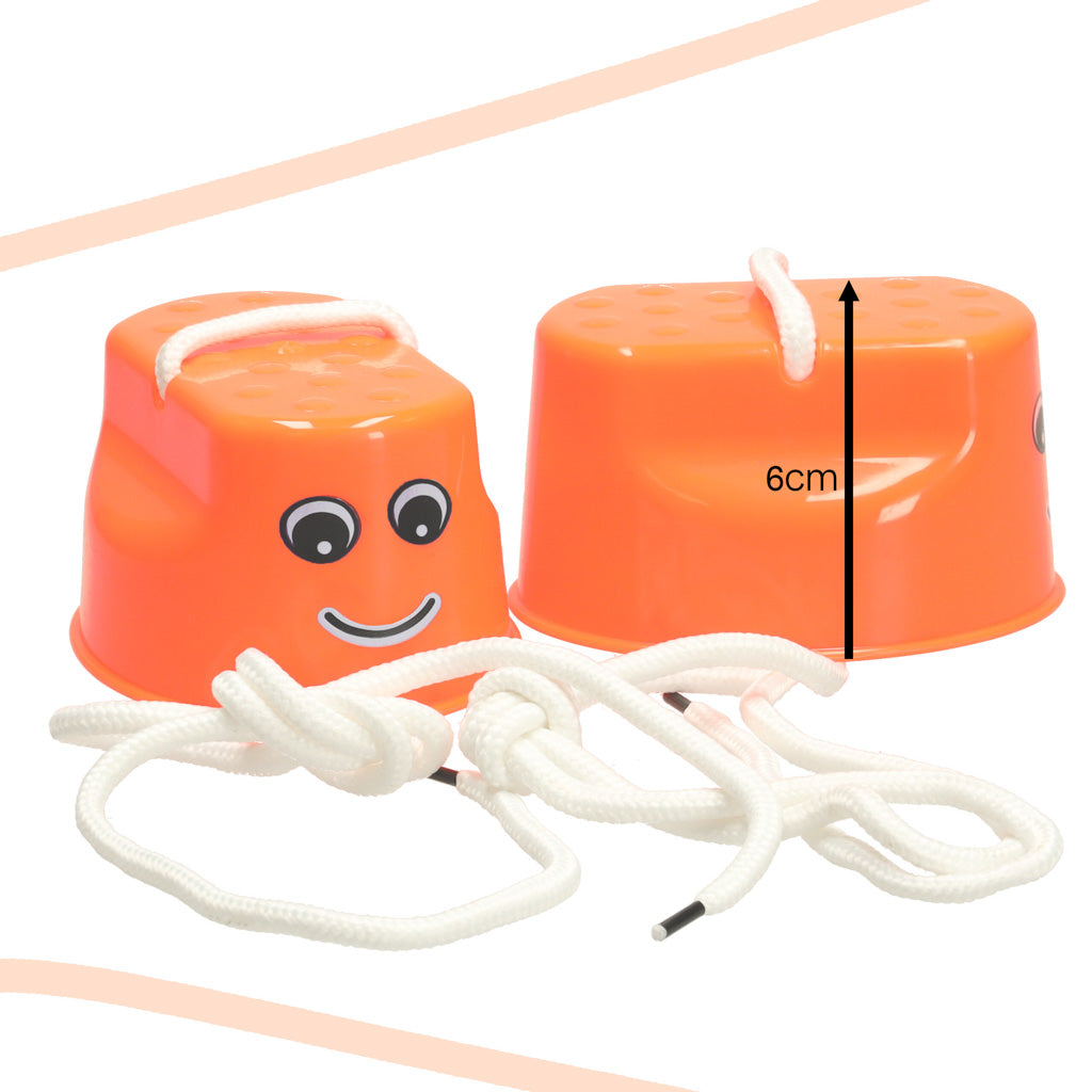 Vaikams skirtos balansinės basutės 2vnt. oranžinės spalvos - gaukdaugiau.lt