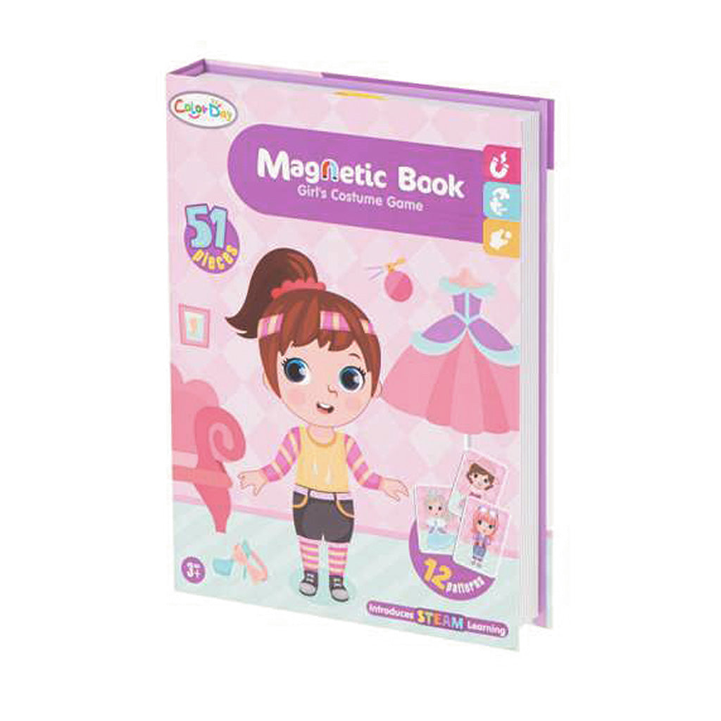 Magnetinė dėlionė "Dress up" lėlė 51el. - gaukdaugiau.lt