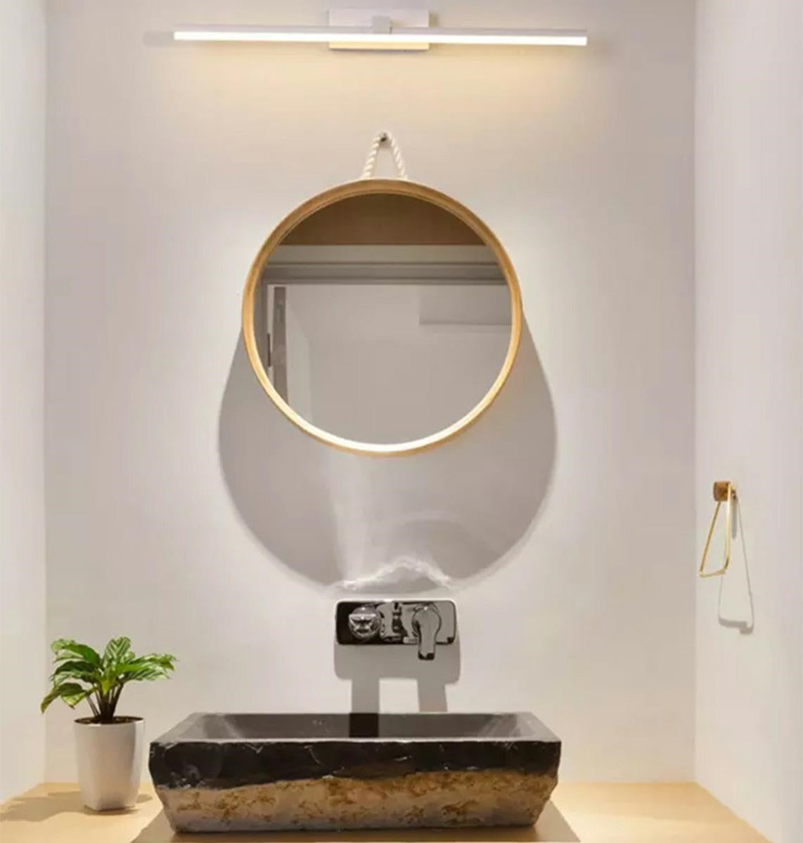 LED LEMPA VIRŠ VEIDRODŽIO 40CM BALTA – Sieninis Šviestuvas - gaukdaugiau.lt