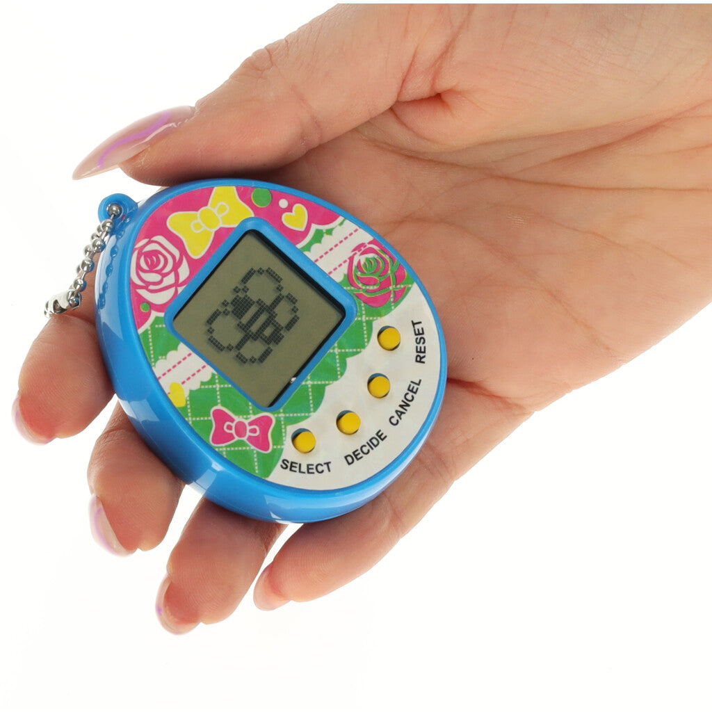 Žaislinis Tamagotchi elektroninis žaidimas kiaušinis mėlynas - gaukdaugiau.lt