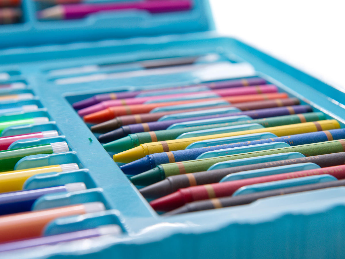 Plastikinis paveikslų rinkinys dėkle 86el. mėlyna - gaukdaugiau.lt