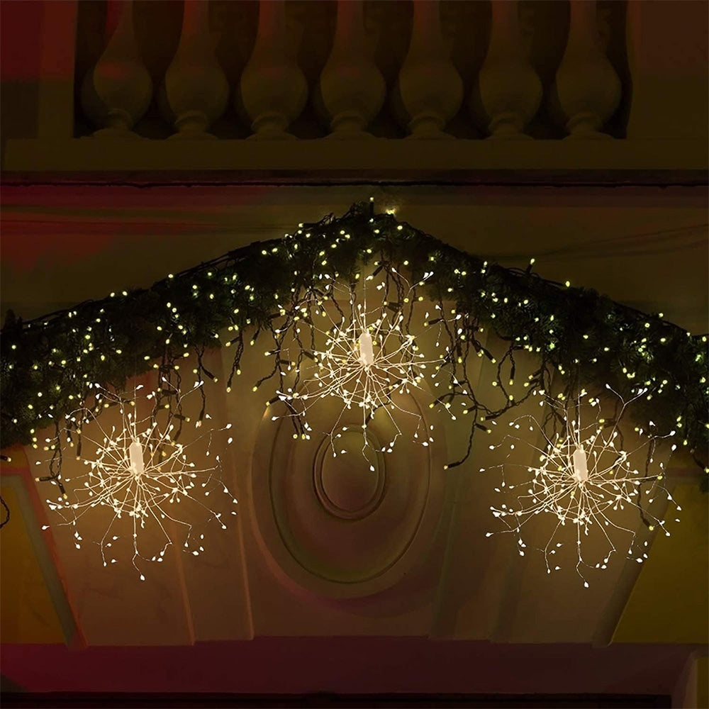 "Firework" girlianda su saulės panele - gaukdaugiau.lt