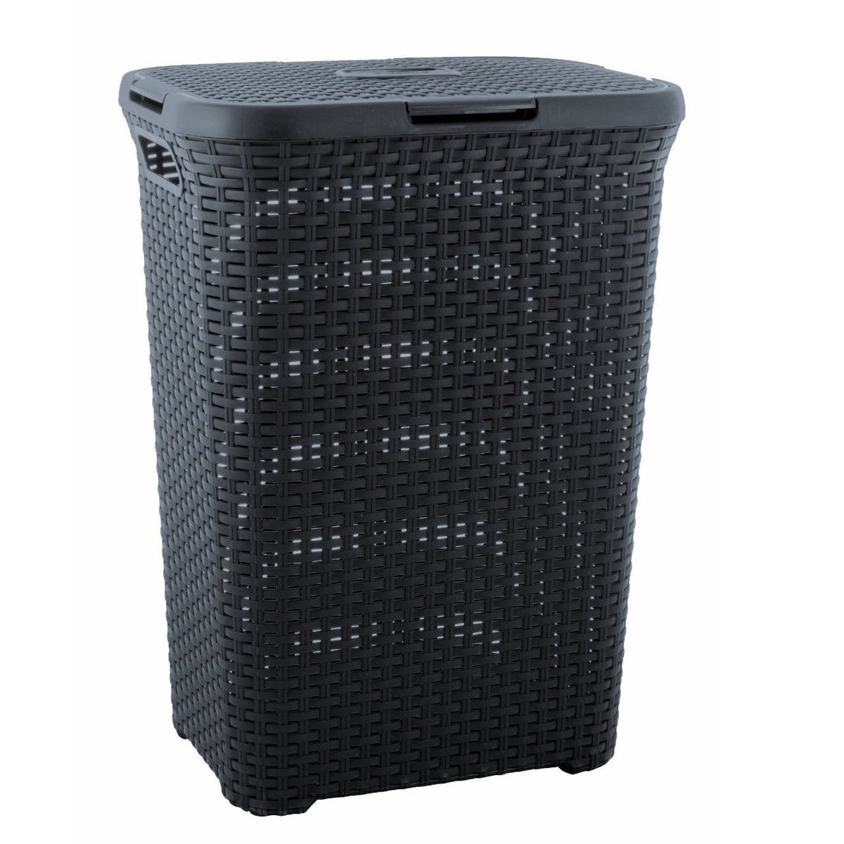 Drabinis skalbinių krešėlis PremiumLine Natural Style 60L tamsus - gaukdaugiau.lt