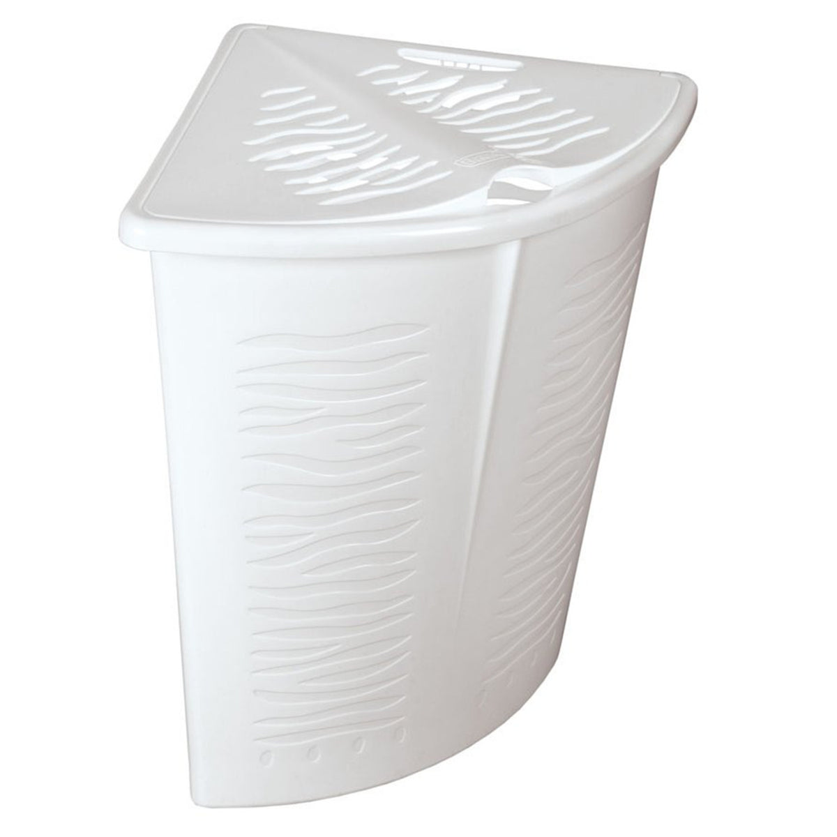 Kampinis skalbinių krepšis Zebra 45L PremiumLine baltas - gaukdaugiau.lt