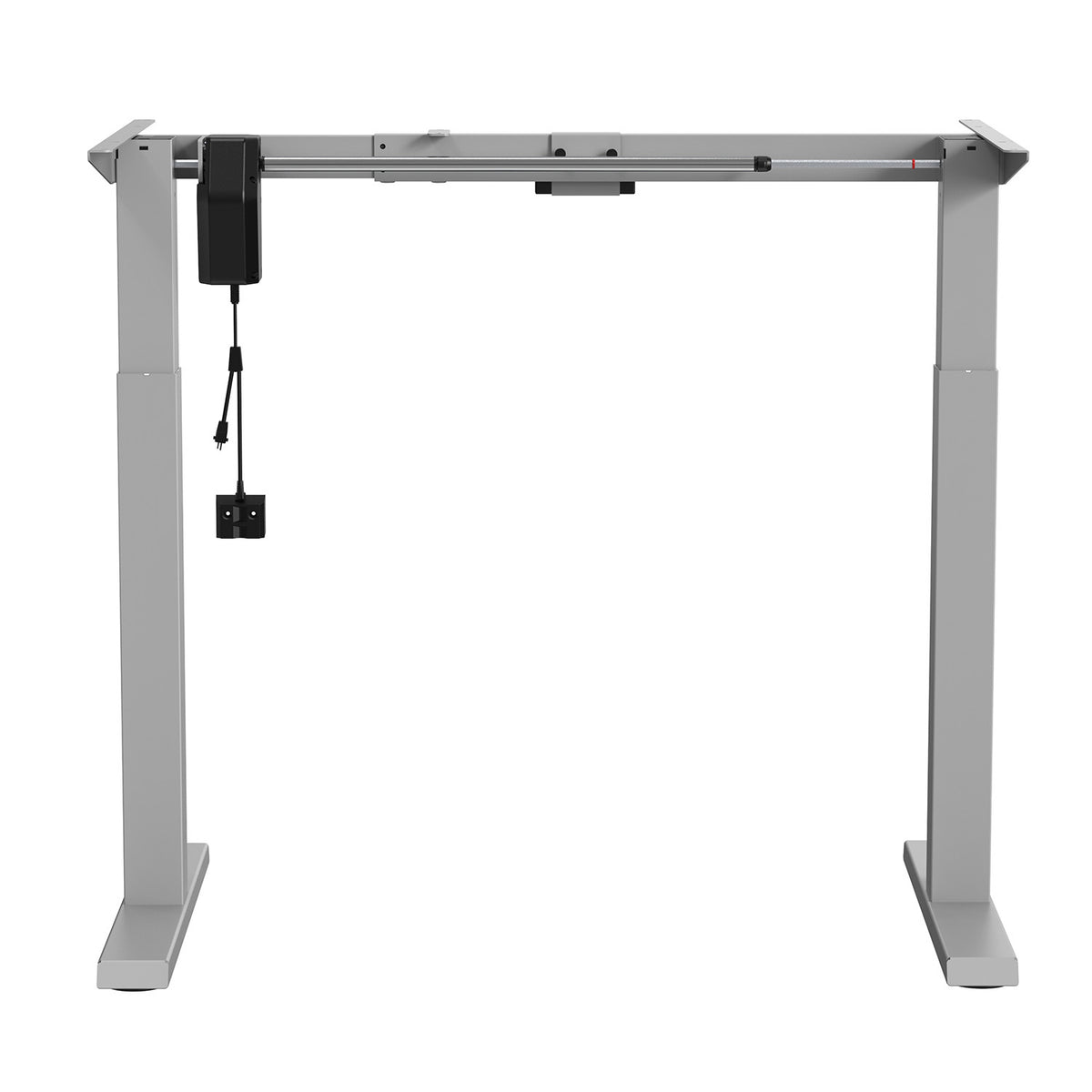 Elektriškai reguliuojamas aukštis stalas PremiumLine, maks. aukštis 123 cm, maks. apkrova - 70 kg, be stalo plokštės stovimui ir sėdimam darbui, pilka, ER-403G - gaukdaugiau.lt
