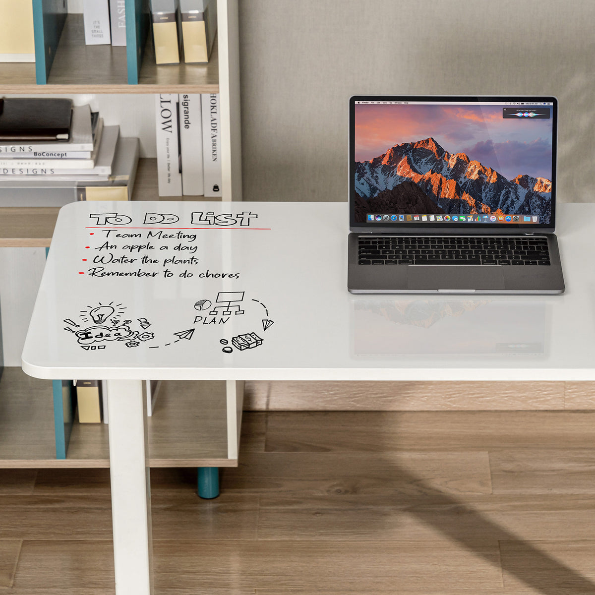 Lentelinis / flipchart stalo stalas PremiumLine, 120x60 cm, baltas, MDF, MC-452 - gaukdaugiau.lt