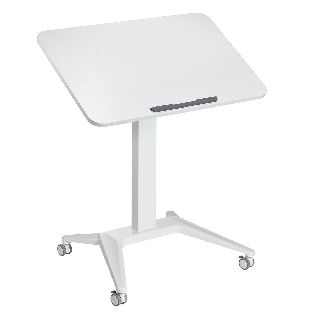 Kilnojamas stalas su pneumatine aukščio reguliavimo sistema PremiumLine, baltas, 80x52 cm, maksimali apkrova 8 kg, aukštis iki 109 cm, MC-453W - gaukdaugiau.lt