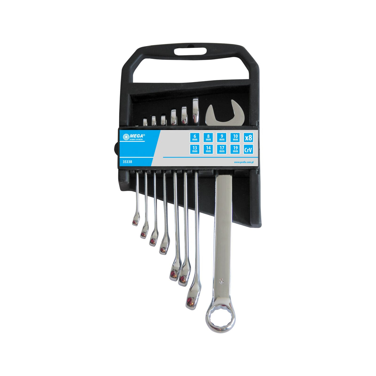 Atvirieji veržliarakčiai CrV, 12 dalių rinkinys, 6-22 mm, PremiumLine - gaukdaugiau.lt