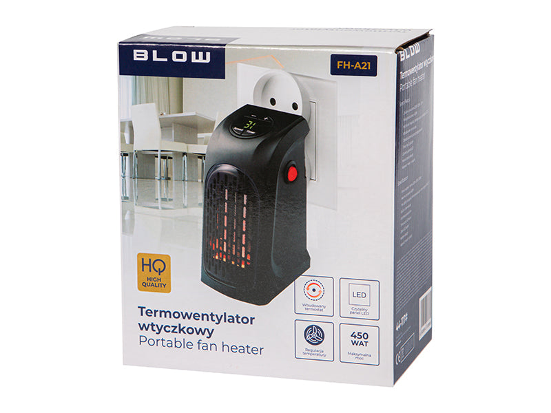 44-117# Kištukinis termoventiliatorius blow fh-a21 juodas lcd - gaukdaugiau.lt